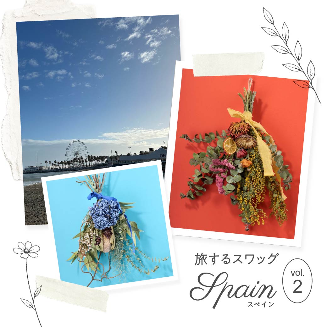 大きなゴージャススワッグ 旅するスワッグ – 土と風の植物園