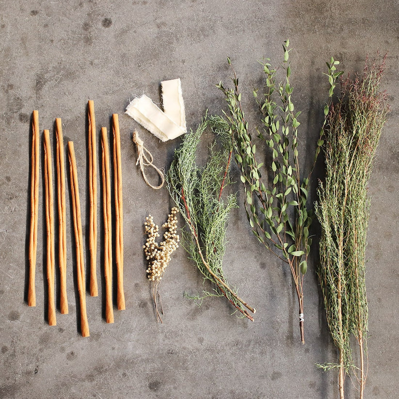 飾るだけでサマになるドライボタニカルセット(シナモン・ティーツリー・ユーカリ)