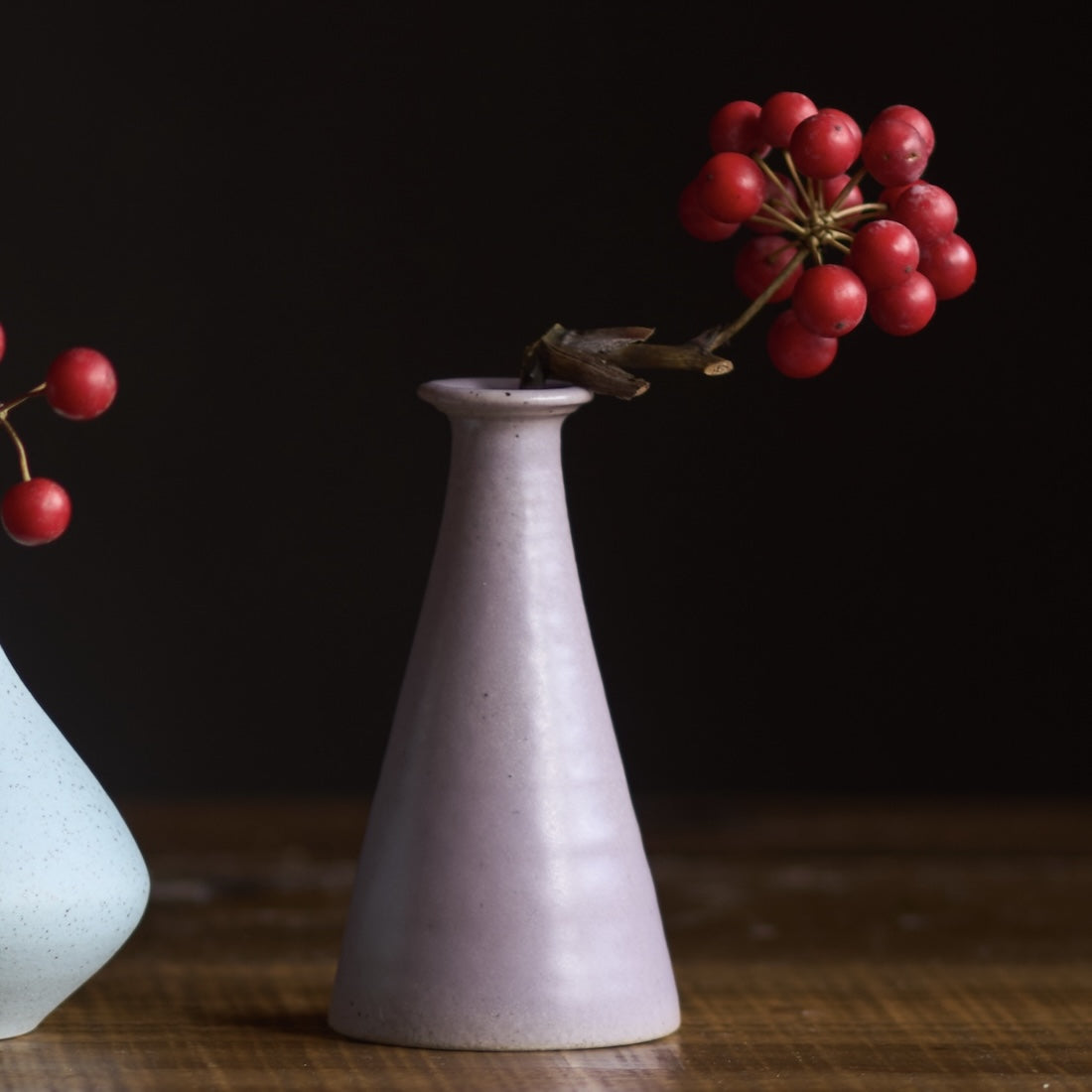 お正月飾り・クリスマススワッグ・サンキライ付きの選べる一輪挿しのセット