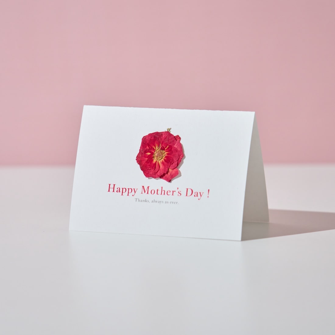 【母の日限定】押し花をあしらった母の日メッセージカード|Happy Mother's Day