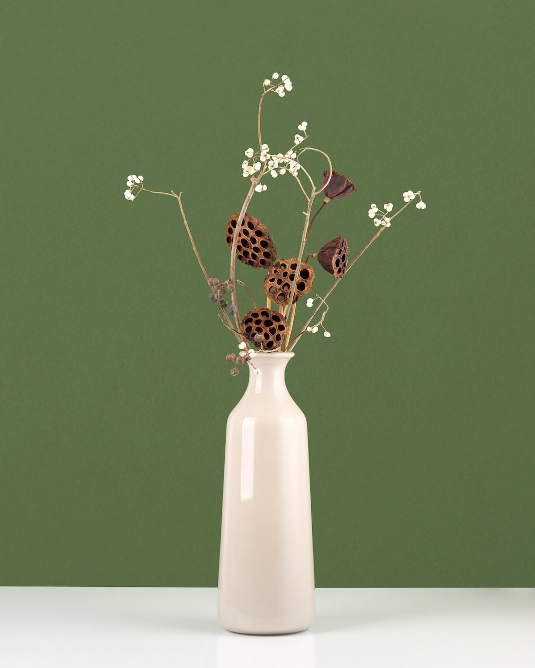 飾るだけでサマになるドライフラワーセット（ナンキンハゼ・ハス