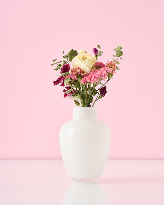 想いをはこぶ、母の日のドライフラワー&花びんセット<心のゆりかご>