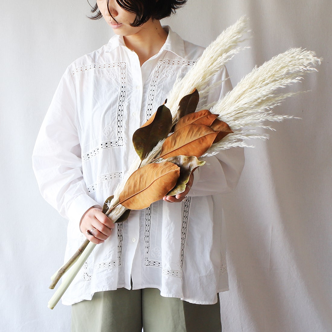 飾るだけでサマになるドライフラワーセット(パンパスグラス)