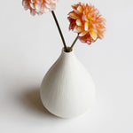 ［フラワーベース］ マットな質感のポーセリンベース プランパー L