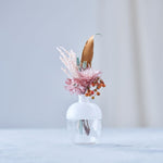 ［フラワーベース］ガラスベースツートンS ホワイト