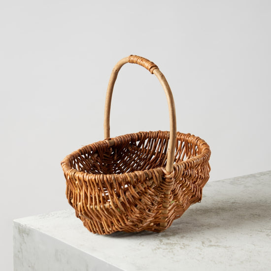 ［インテリア・雑貨／アパレル］Black Willow basket オーバルバスケット