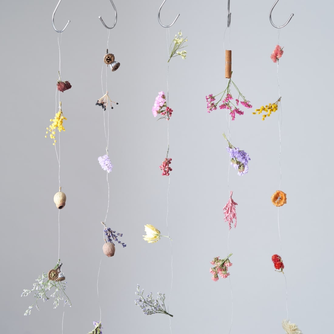 ゆらゆら揺れる、お花のカーテン 商品ページ - 土と風の植物園