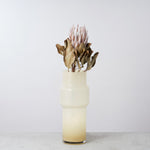 ［フラワーベース］ 大きなミルキーガラスベース