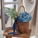 ［インテリア・雑貨／アパレル］Black Willow basket ラウンドバスケット