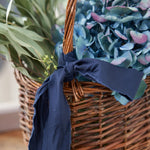 ［インテリア・雑貨／アパレル］Black Willow basket ラウンドバスケット