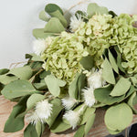 ＜イノセント＞紫陽花アナベル・ユーカリ・エバーラスティングのスワッグ