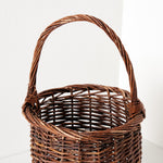 ［インテリア・雑貨／アパレル］Black Willow basket ラウンドバスケット