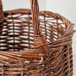 ［インテリア・雑貨／アパレル］Black Willow basket ラウンドバスケット