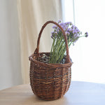 ［インテリア・雑貨／アパレル］Black Willow basket ラウンドバスケット