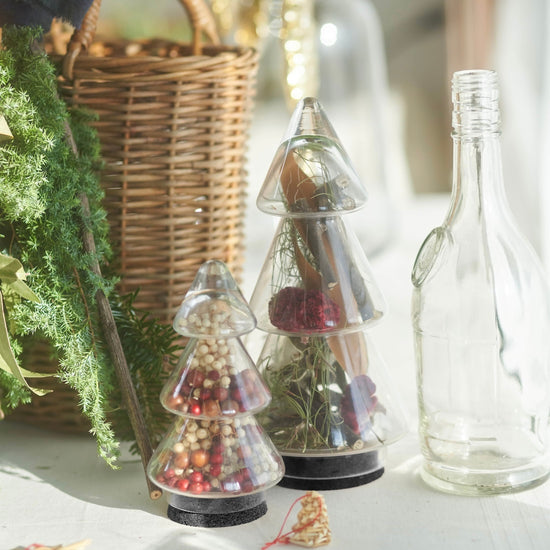 ※今季完売※テーブルに飾る、ガラスのクリスマスツリー