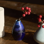 ［フラワーベース］セラミックベース クレイン ブルー