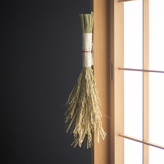 ＜稲光のしらべ＞稲穂のお正月飾り*