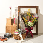 【母の日｜数量限定】ガラスのドライフラワーボトル［ラッピング付］