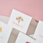 【母の日限定】押し花をあしらった母の日メッセージカード｜Happy Mother's Day