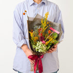 【数量限定】＜Hope II＞母の日に贈る、クリムトのドライフラワースワッグ［ラッピング付］