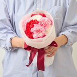 【母の日｜数量限定】フレッシュのカーネーションブーケ［ラッピング付］