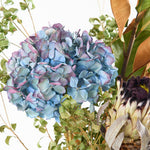 選べる２つの表情／飾るだけでサマになる、紫陽花とドライフラワーセット