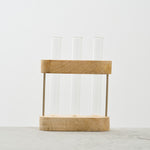 ［フラワーベース］異素材ミックスの一輪挿し