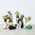 ちょこんと飾れる、動物の一輪挿し