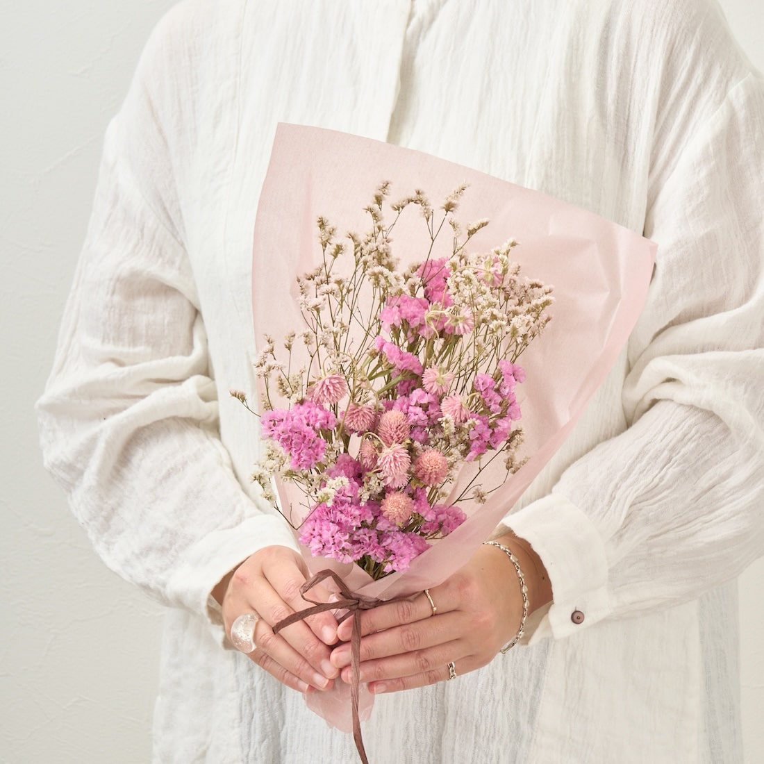 色とりどり・ドライフラワーのブーケ［ラッピング付］