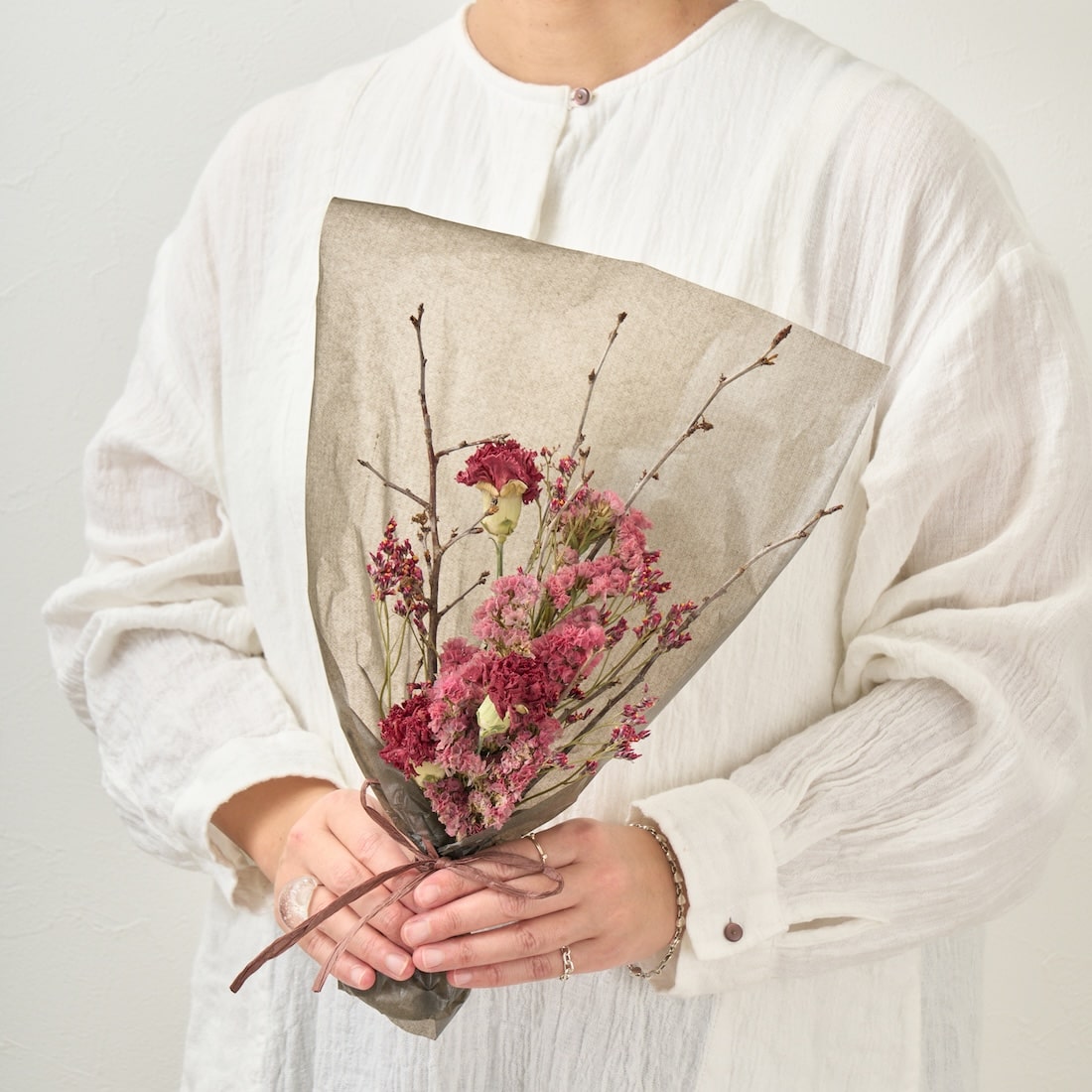 色とりどり・ドライフラワーのブーケ［ラッピング付］