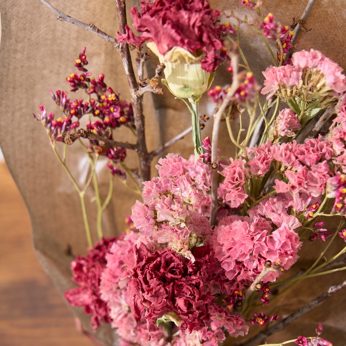 色とりどり・ドライフラワーのブーケ［ラッピング付］