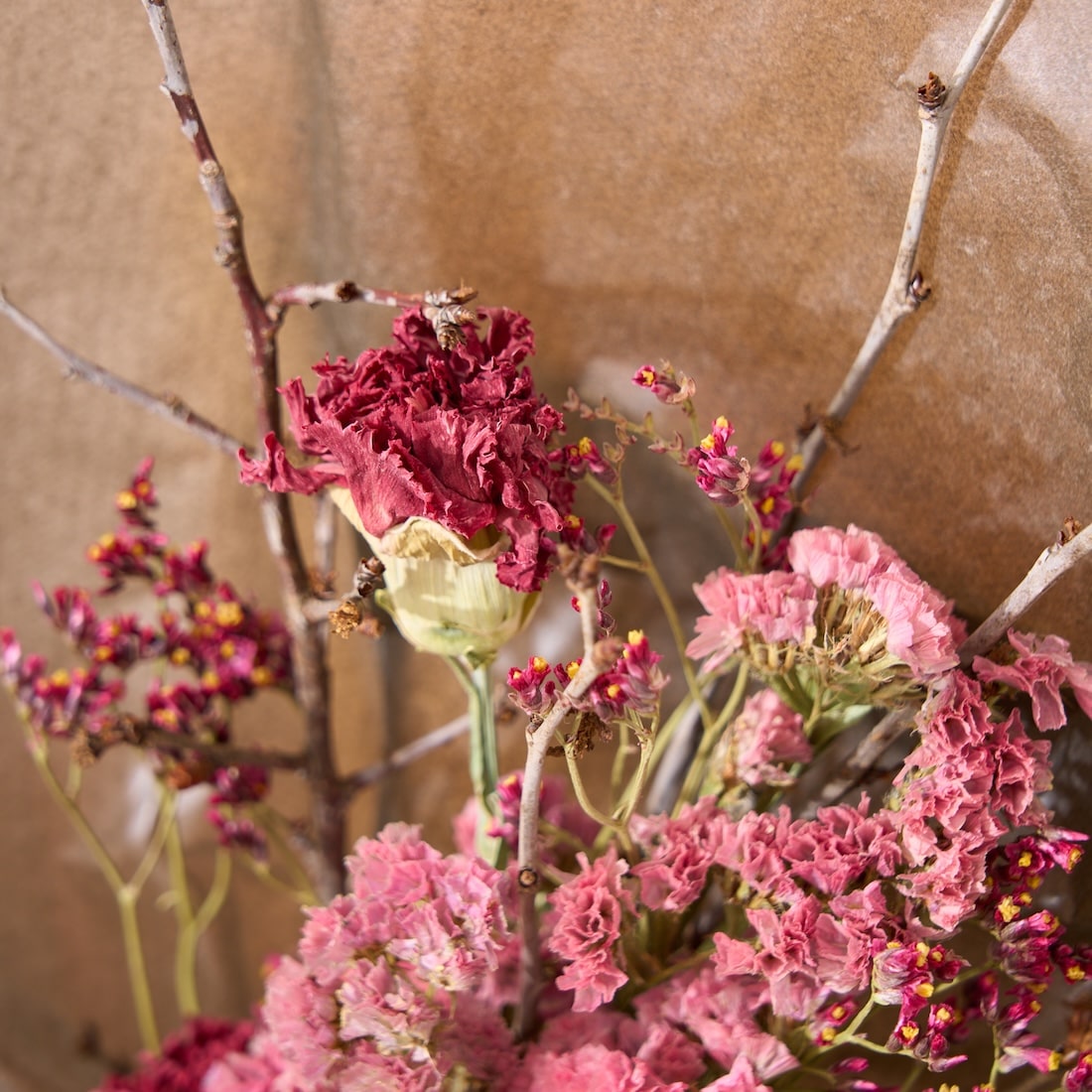 色とりどり・ドライフラワーのブーケ［ラッピング付］