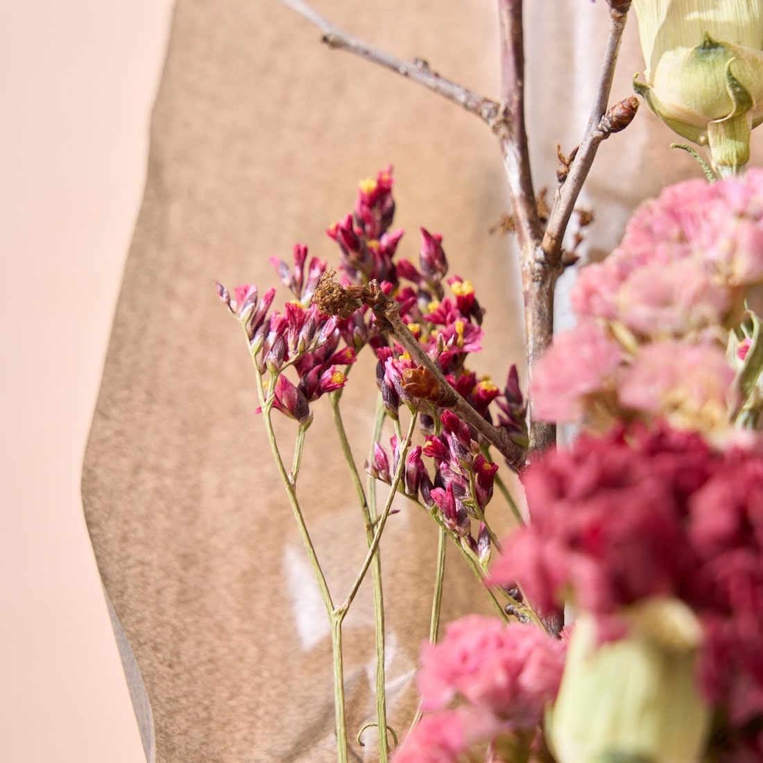 色とりどり・ドライフラワーのブーケ［ラッピング付］