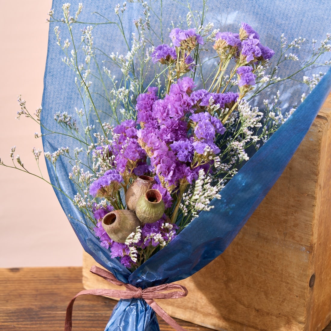 色とりどり・ドライフラワーのブーケ［ラッピング付］