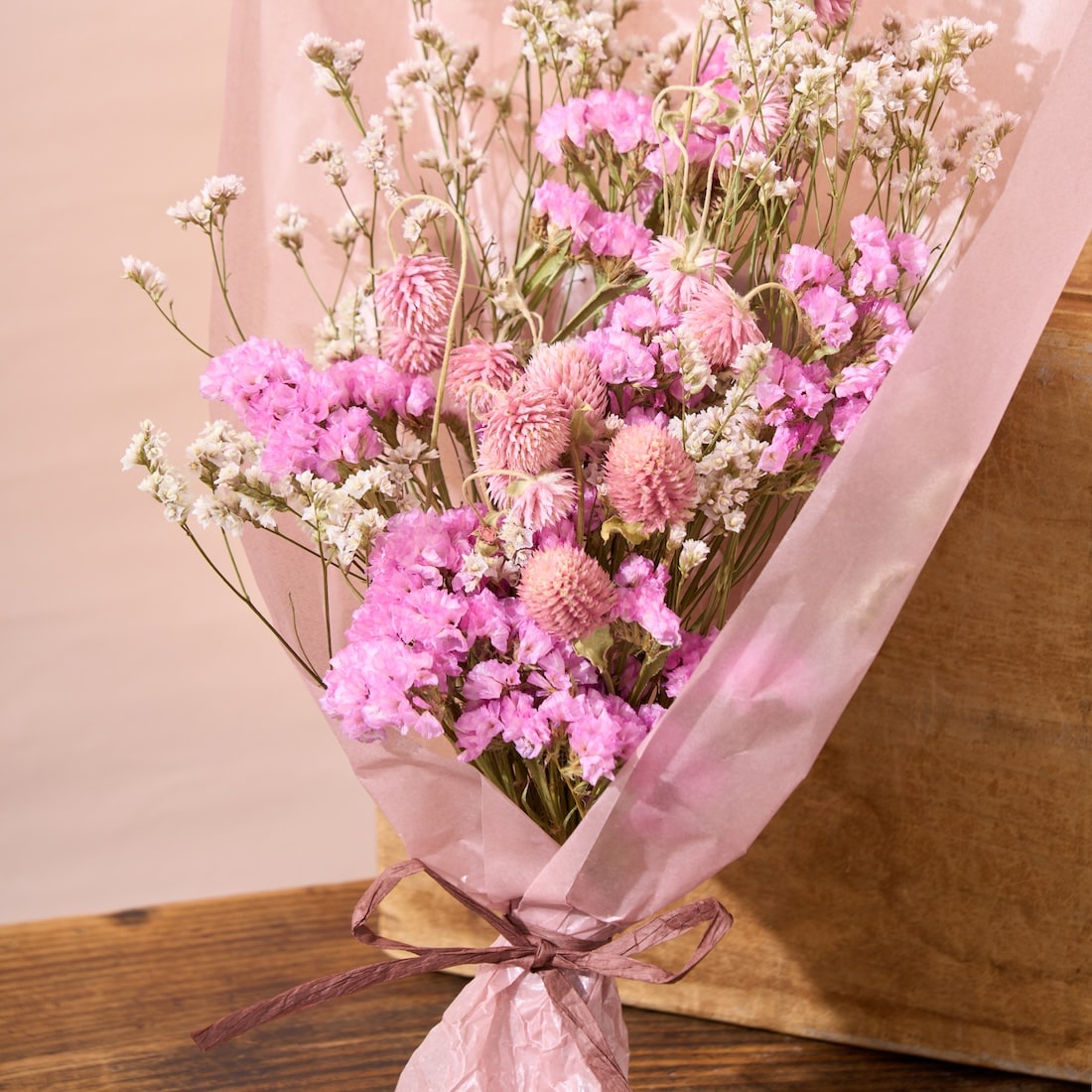 色とりどり・ドライフラワーのブーケ［ラッピング付］