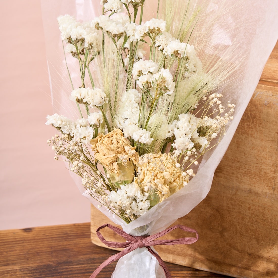 色とりどり・ドライフラワーのブーケ［ラッピング付］