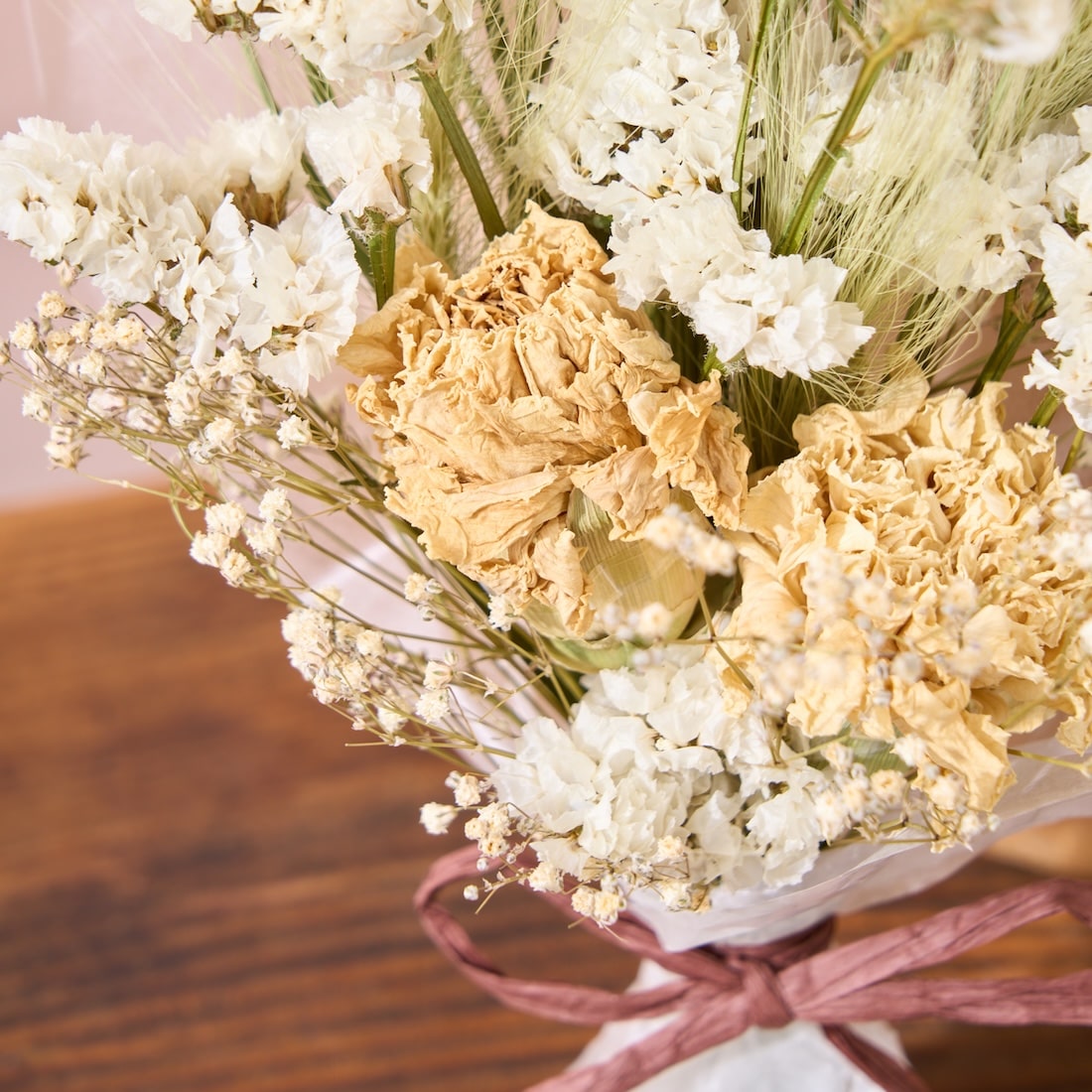 色とりどり・ドライフラワーのブーケ［ラッピング付］