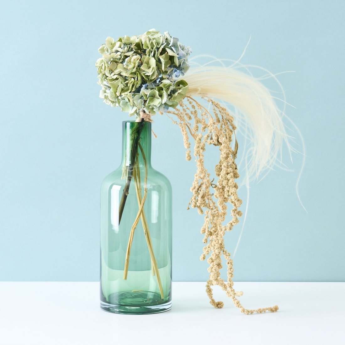 ［フラワーベース］カラーガラスベース ロングネック