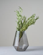 ［フラワーベース］ビッグガラスベース クリスタル グレー