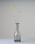 ［フラワーベース］レウナ ガラスベース スリム グレー