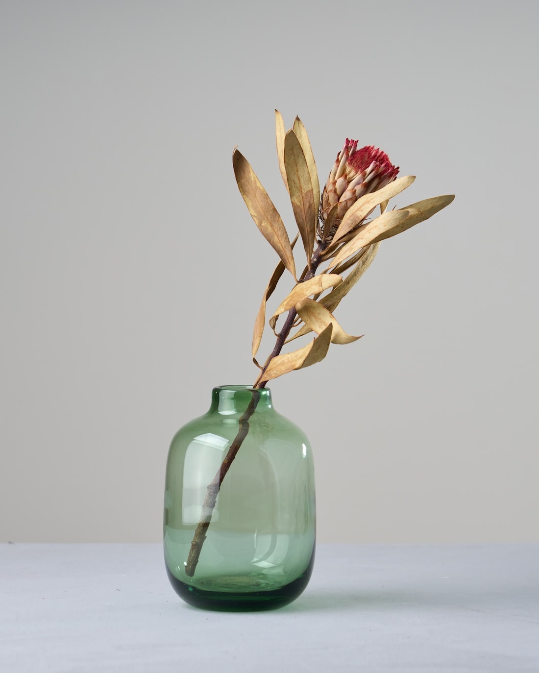 ［フラワーベース］カラーガラスベース プランプ