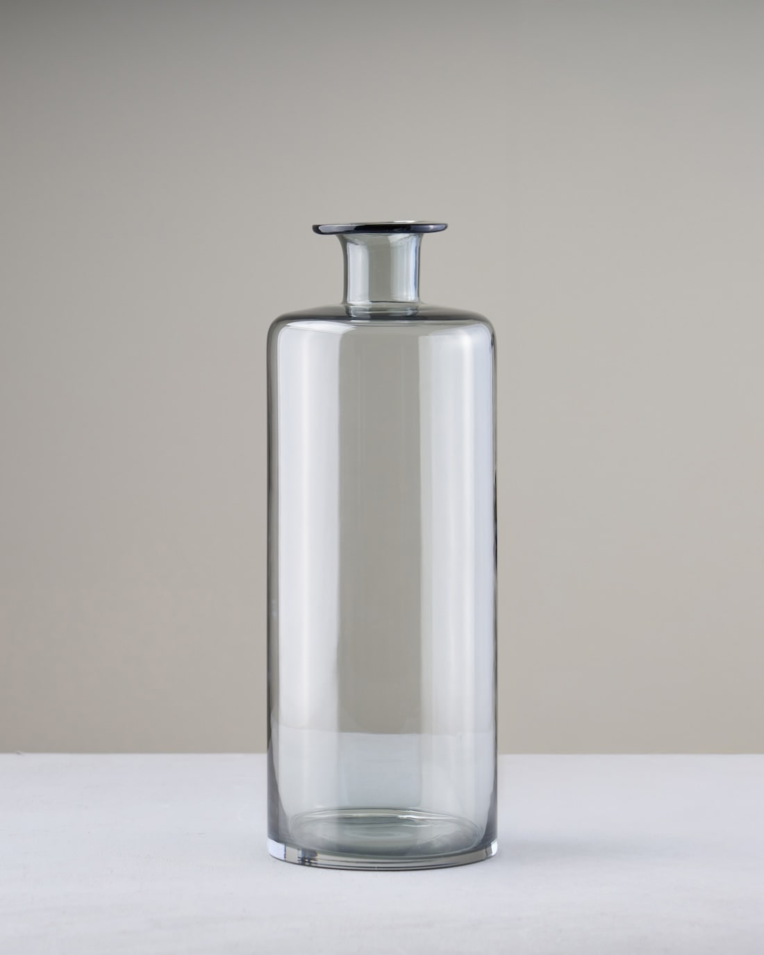 ［フラワーベース］レウナ ガラスベース トール グレー