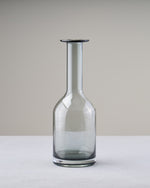 ［フラワーベース］レウナ ガラスベース スリム グレー