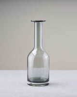 ［フラワーベース］レウナ ガラスベース スリム グレー