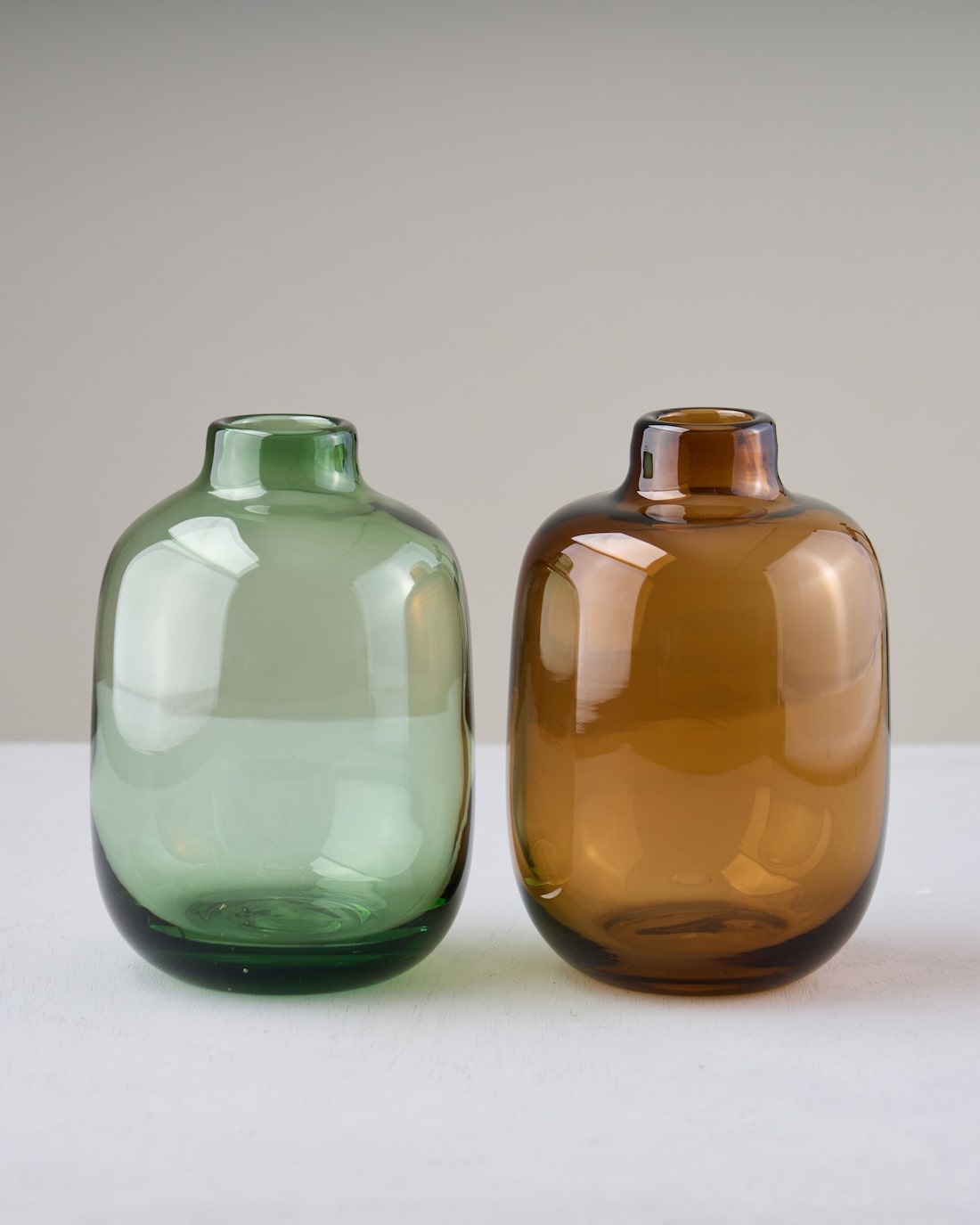 フラワーベース］カラーガラスベース プランプ 商品ページ - 土と風の