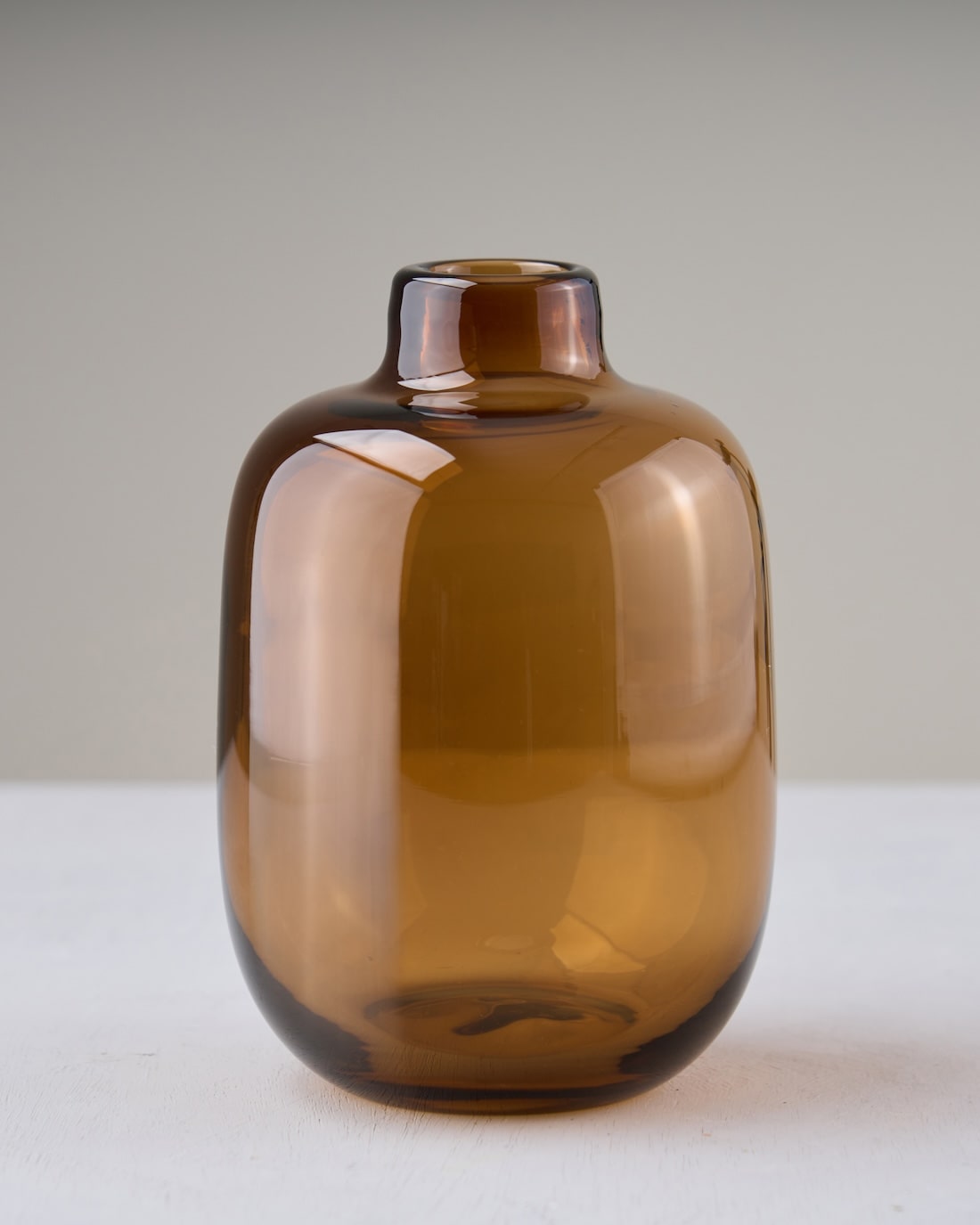 ［フラワーベース］カラーガラスベース プランプ