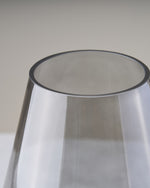 ［フラワーベース］ビッグガラスベース クリスタル グレー