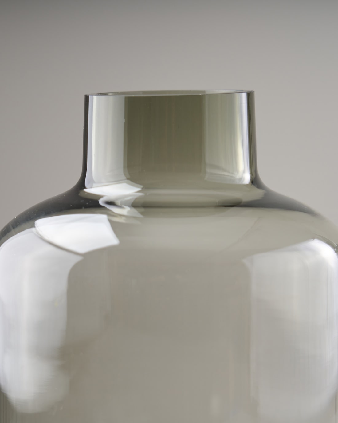 ［フラワーベース］ビッグガラスベース グレー