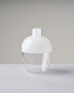 ［フラワーベース］ガラスベースツートンS ホワイト