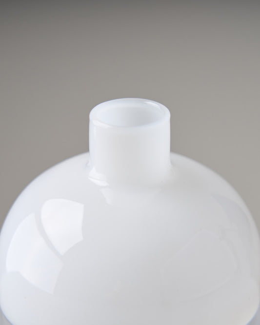 ［フラワーベース］ガラスベースツートンS ホワイト